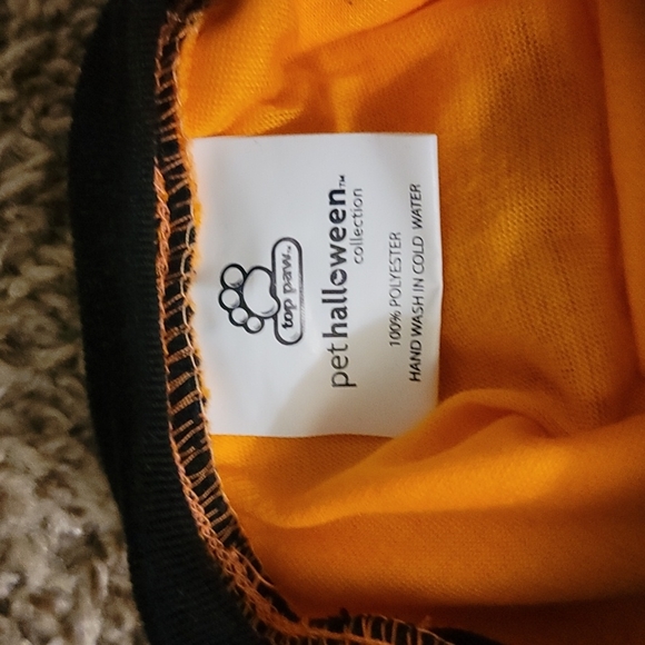 Top Paw Puppy Halloween Outfit Pumpkin Size Small to Medium - Picture 4 of 5